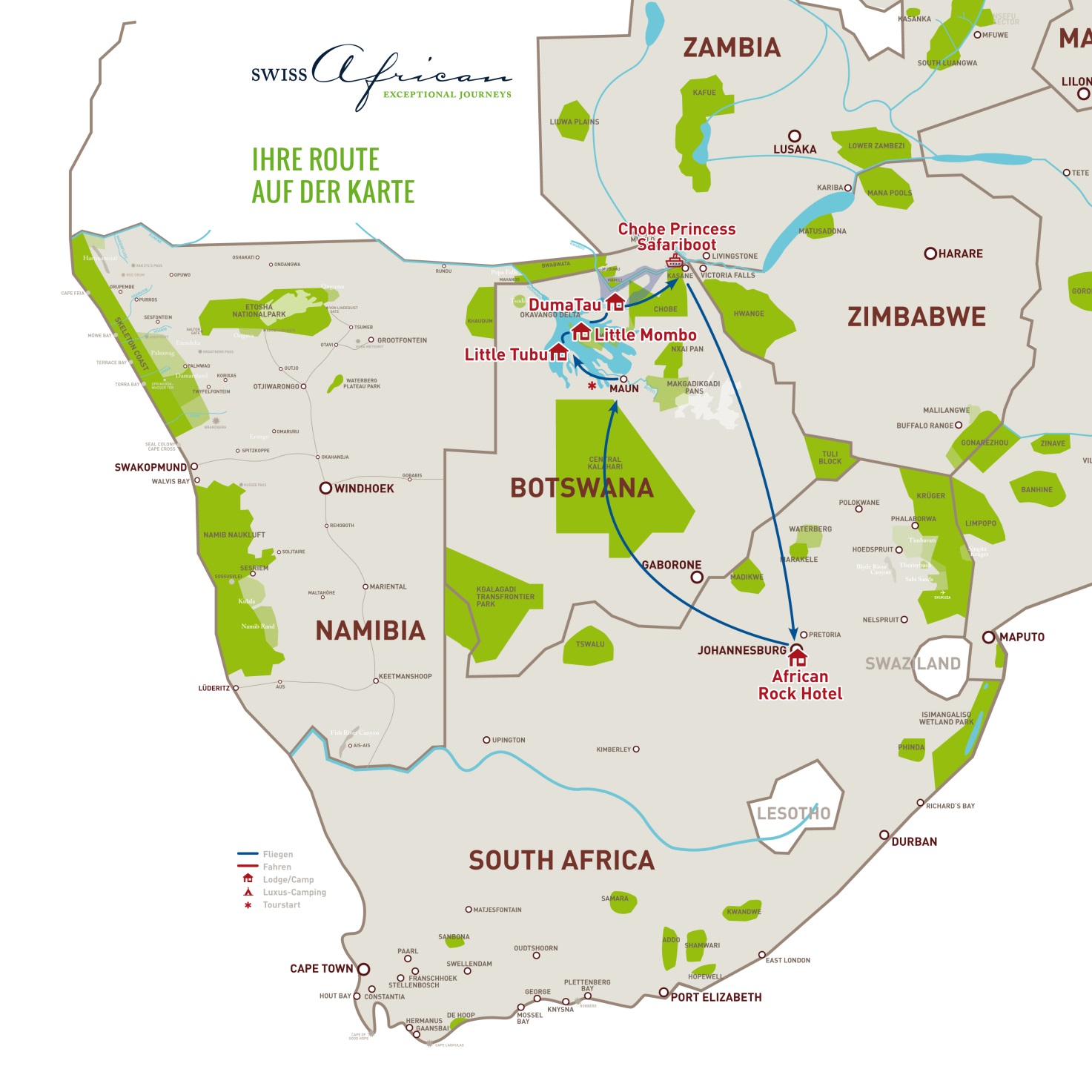Botswana map 2016